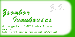 zsombor ivankovics business card